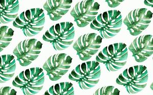 Summer Aesthetic Green Leaf Pattern summer aesthetic wallpaper