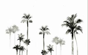 Summer Aesthetic Palm Trees Painting summer aesthetic wallpaper
