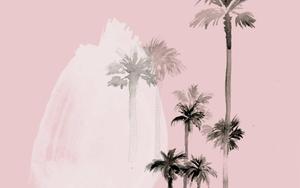 Summer Aesthetic Watercolor Palm Trees summer aesthetic wallpaper