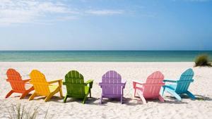 Summer iPhone Rainbow Lounge Chairs summer iphone wallpaper