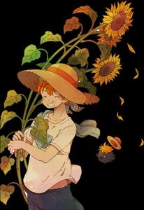 Sunflower Boyand Black Creature hinata wallpaper