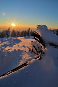 Sunset On Winter winter wallpaper