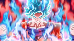 Super Saiyan Blue Goku battles in Dragon Ball Super dragon ball super wallpaper