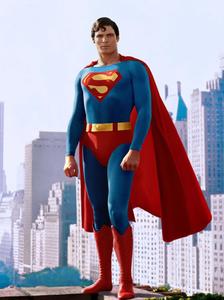 Superhero, Superman, keeps the peace in this flying pose  Wallpaper