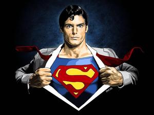 Superman soaring above the clouds superman wallpaper