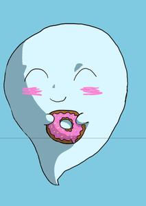Sweet Little Ghost cute ghost wallpaper