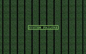System Failure in the Matrix matrix wallpaper