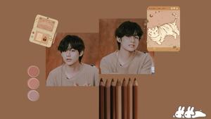 Taehyung Brown Aesthetic taehyung wallpaper