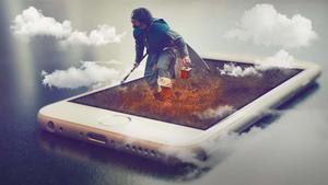 Take a 3D journey and explore a virtual landscape. Wallpaper