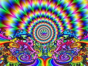 Take a trippy journey above the clouds trippy wallpaper
