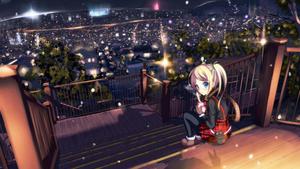 Take in the calming beauty of the picturesque anime landscape anime scenery wallpaper