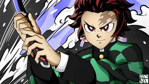 Tanjiro, a Demon Slayer willing to take on any monster. tanjiro wallpaper