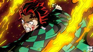 Tanjiro, determined to protect those he loves. tanjiro wallpaper