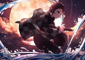 Tanjiro embracing the fighter spirit tanjiro wallpaper