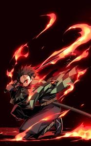 Tanjiro Kamado harnessing the power of the Sun tanjiro wallpaper