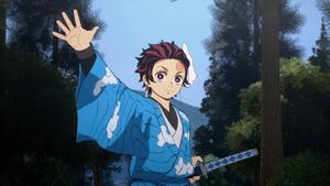 Tanjiro PFP Blue Kimono tanjiro pfp wallpaper