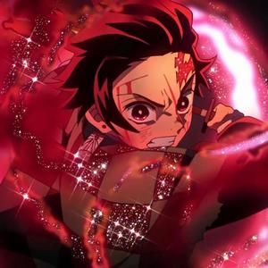 Tanjiro PFP Red Fire Art tanjiro pfp wallpaper