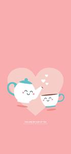 Teapot and Teacup Girly iPhone girly iphone wallpaper
