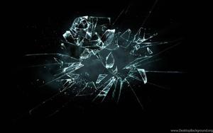 Technology Broken By The Elements cracked screen wallpaper