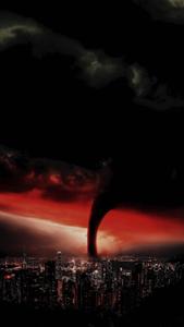 Terrifying Tornado Oled oled wallpaper