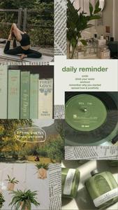 That Girl Aesthetic Apple Green Collage that girl aesthetic wallpaper