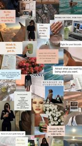 That Girl Aesthetic Lifestyle Motivational Collage