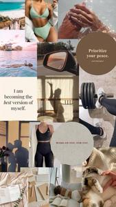 That Girl Aesthetic Transformational Collage