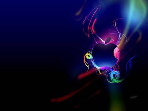 The Apple Logo in a Colorful Abstract Form Wallpaper