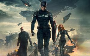 The Avengers come together to support Captain America in his fight for justice. captain america wallpaper