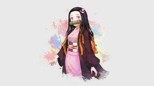 The beautiful Nezuko in her incredible pastel hues nezuko wallpaper