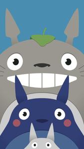 The beloved character, Totoro, from the classic animated film 'My Neighbor Totoro' totoro wallpaper