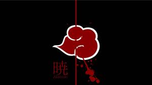 The blood rain created by Akatsuki looms in the sky  Wallpaper