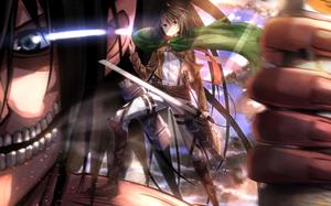 The Colossal Titans in Attack On Titan attack on titan wallpaper