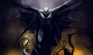 The Dark Knight guards Gotham City batman wallpaper