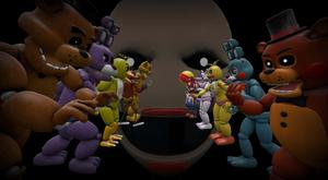 The fiery thrill of 'Five Nights at Freddy's' fnaf wallpaper