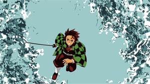 The Fire is Burning tanjiro wallpaper