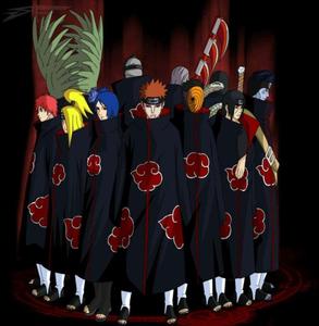 The five S-Rank members of Akatsuki, the criminal organization. Wallpaper