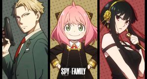 The Forger Family Strikes a Pose in their Spy Game spy x family wallpaper