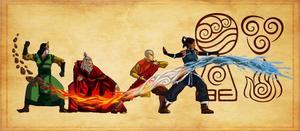 The Four Avatars avatar the last airbender wallpaper
