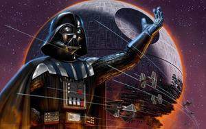 The Galactic Empire Strikes Back darth vader wallpaper