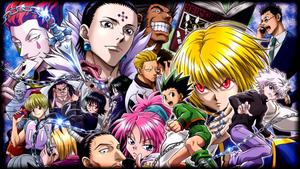 The gang’s all here! Meet Gon, Killua, Leorio, Kurapika, and Hisoka, the main cast of Hunter X Hunter. hunter x hunter wallpaper