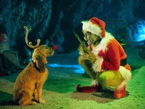 the grinch and his dog in the movie grinch wallpaper