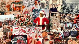 The Grinch's Christmas Collage christmas collage wallpaper