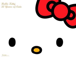 The Huggable Hello Kitty  Wallpaper