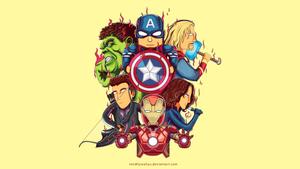 The Iconic Avengers Team in 4K Resolution Wallpaper