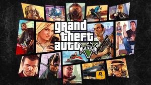 The iconic Grand Theft Auto 5 skyline, set in a beautiful yet dangerous fictional world gta 5 wallpaper