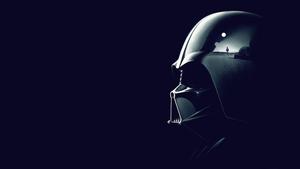 The iconic helmet of Star Wars villain Darth Vader darth vader wallpaper