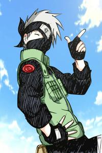 "The iconic Kakashi Hatake, leader of Team Seven" Wallpaper