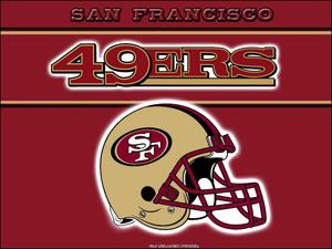 The Iconic 'SF' logo of the San Francisco 49ers Wallpaper