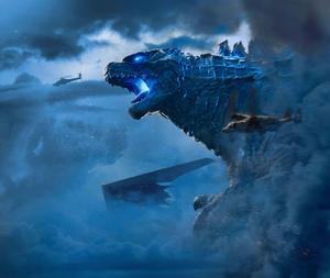 The King of the Monsters stands ready to take on any threat! godzilla wallpaper